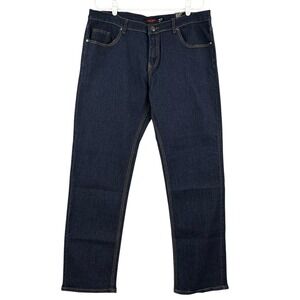 Big Joe Men's Dark Blue Denim Jeans Size 36x32 Regular Stretch Straight Leg NWT